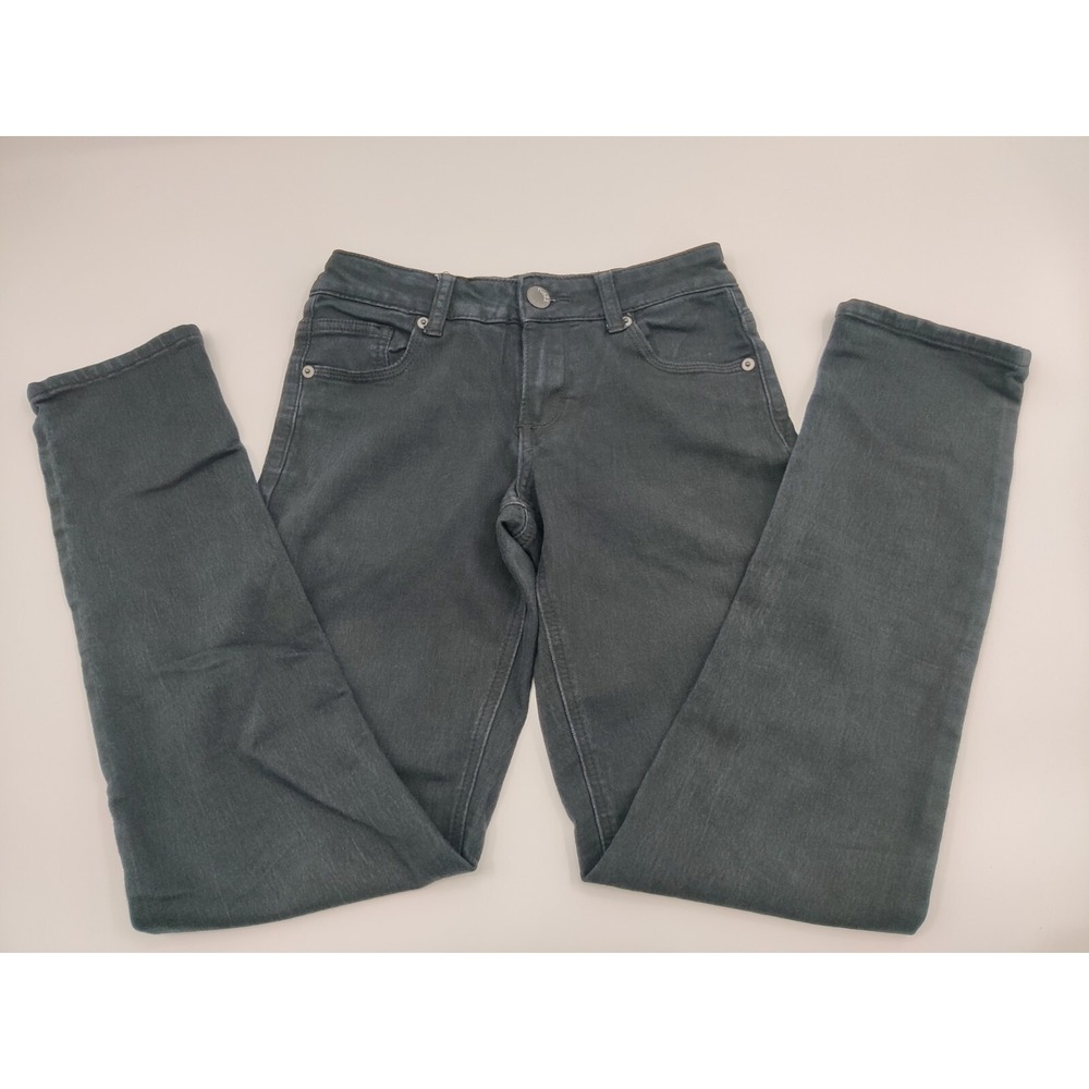 rue21 Freedom Flex Mid Rise Skinny Jeans Dark Gray Charcoal Womens 3/4R